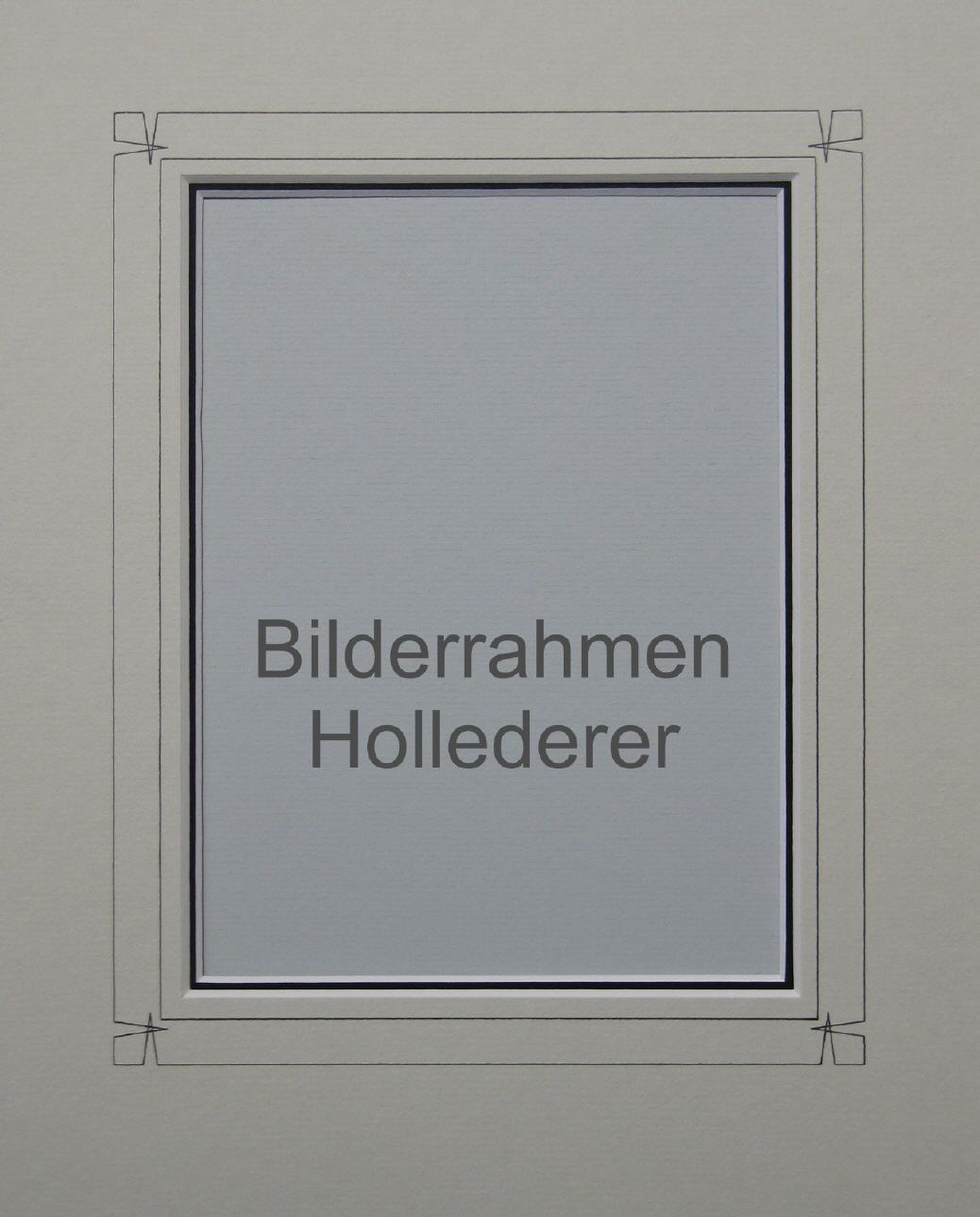 Doppel-Passepartout mit Stift-Verzierung